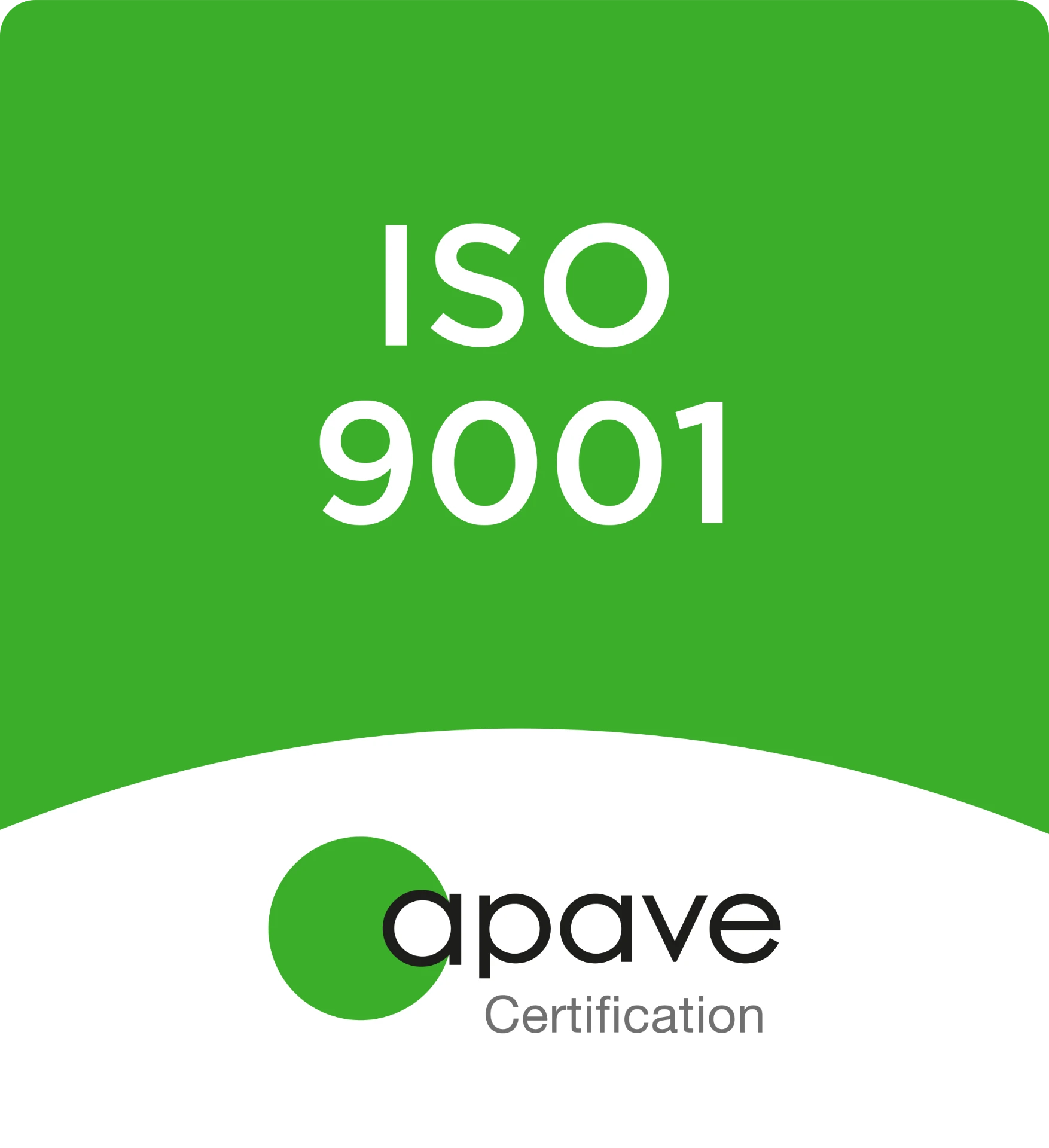 ISO 9001 Apave Certification